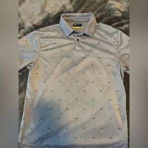 JACK NICKLAUS Men's Solid Textured Golf Polo White Size: Medium